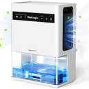 Natrogix Dehumidifier, 1000 sq.ft Dehumidifiers for Home with 106 OZ Water Tank , Auto Shut-Off, Sleep Mode, Dehumidifier for Bathroom Bedroom Basement RV with 7 Colors LED Light