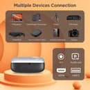 MOOKA RD 823 WiFi Projector, 1080P Full HD Supported 200" Video Projector-LD