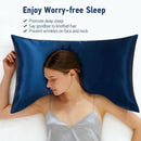 Lacette Silk Pillowcase, Dual Sided 6A Grade Silk Fabrics/Wood Pulp Fiber