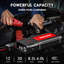 DBPOWER G15 2500A 21800mAh Portable Car Jump Starter