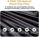 Lacette Silk Pillowcase, Dual Sided 6A Grade Silk Fabrics/Wood Pulp Fiber
