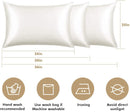 Lacette Silk Pillowcase, Dual Sided 6A Grade Silk Fabrics/Wood Pulp Fiber