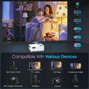 DBPOWER L23 9000L HD Native 1080P WiFi Bluetooth Projector - DBPOWER