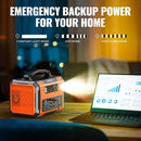 DBPOWER Portable Power Station 505Wh 500W (Peak 1000W) - DBPOWER