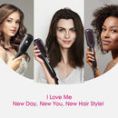 Hair Straightener Brush, MiroPure Ionic Anti-Scald Straightening Brush with Fast MCH Ceramic Heating, Adjustable Temperatures, Auto-Off & Dual Voltage, Portable Straightening Comb - Miropure