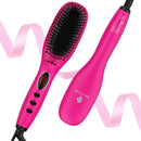 Miropure Hair Straightener Brush with Ionic Generator (30s Fast Even Heating for Straightening or Curling) - Miropure