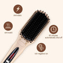 MiroPure Ionic Hair Straightener Brush for Silky Frizz-free Hair with MCH Heating Technology - Miropure
