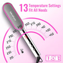 MiroPure U Type Ceramic Iron Hot Comb, LED Display with Far Infrared Anion Generator for Hair Smooth Silky - Miropure