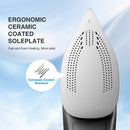 SPACEKEY 1800 Watt Steam Iron with Digital LED Screen, Ceramic Coated Soleplate, Anti-Drip, Self-Clean, 3-way Auto-Off Steam Iron for Variable Fabric, Medium Size