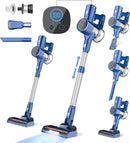 PEKITEN Cordless Vacuum Cleaner, Strong Suction, 40 mins Runtime, 6-in-1 Vacuum Cleaner with Detachable 2200mAh Rechargeable Battery, Lightweight Stick Vacuum for Hardwood Floor Carpet Pet Hair