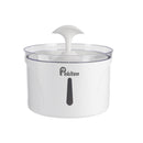 Pekiten Cat Water Fountain Stainless Steel Top, Pet Water Fountain for Small Dog and Cat and Water Level Window