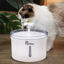 Pekiten Cat Water Fountain Stainless Steel Top, Pet Water Fountain for Small Dog and Cat and Water Level Window