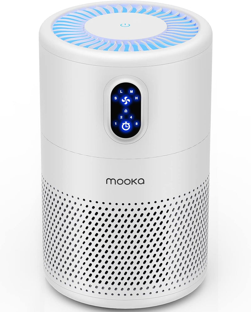 MOOKA  H13 B-D02L True HEPA Air Purifier for Home Large Room up to 1076ft²-LD