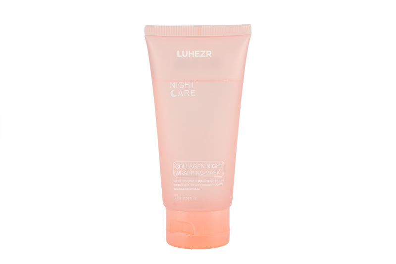 LUHEZR Collagen Wrapping Mask, Lock in moisture, 75ml, Reduce skin dryness, Elasticity Improving, Lighten spots, Peel-off Mask