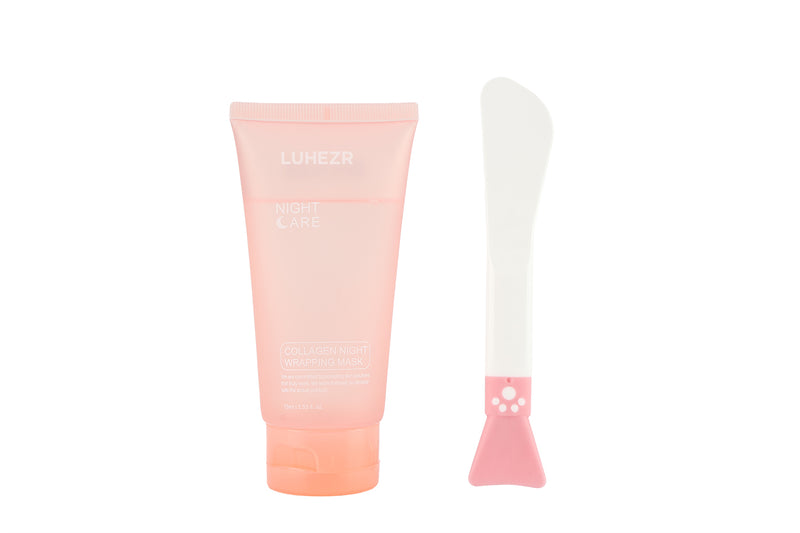 LUHEZR Collagen Wrapping Mask, Lock in moisture, 75ml, Reduce skin dryness, Elasticity Improving, Lighten spots, Peel-off Mask