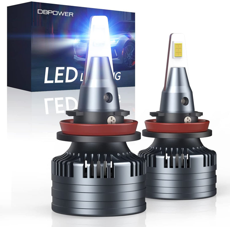 DBPOWER H11/H9/H8 LED Headlight Bulbs Combo,50W 12000 Lumens （2 pack） - DBPOWER