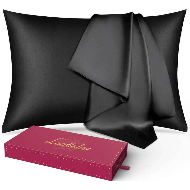 Lacette.love Silk Pillowcase Dual Sided 6a Grade Silk Fabrics Wood Pulp Fiber