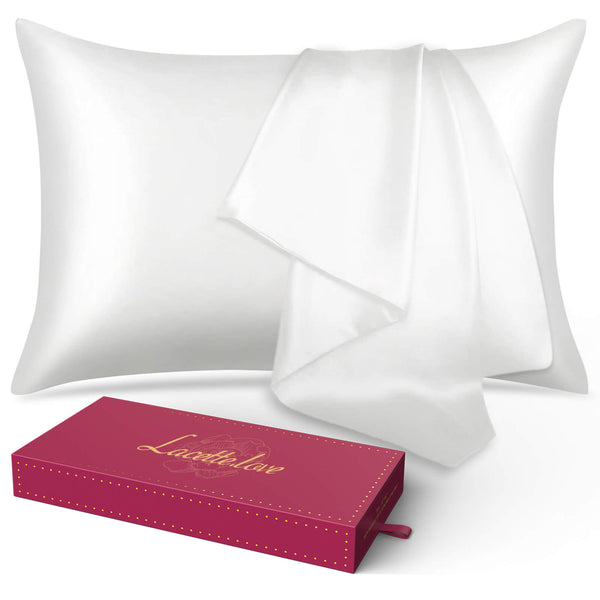 Lacette.love Silk Pillowcase Dual Sided 6a Grade Silk Fabrics Wood Pulp Fiber
