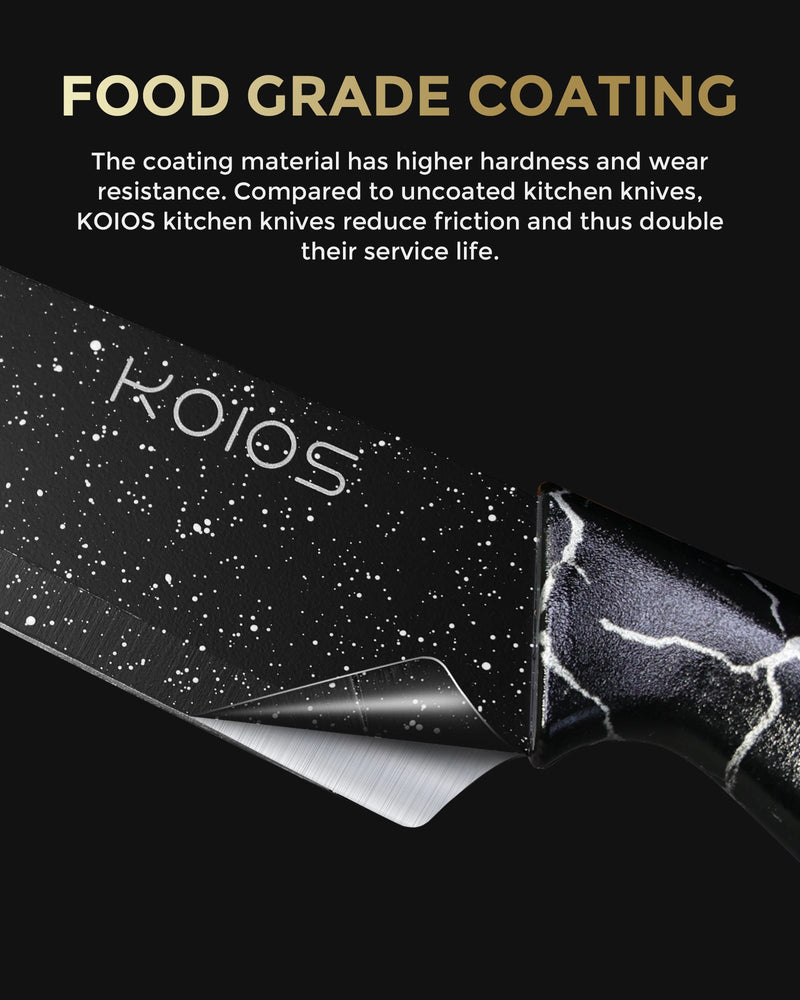 KOIOS JH-P-02 16-Pack Rust Resistant Stainless Steel Kitchen Knife Set