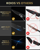 KOIOS JH-P-02 16-Pack Rust Resistant Stainless Steel Kitchen Knife Set
