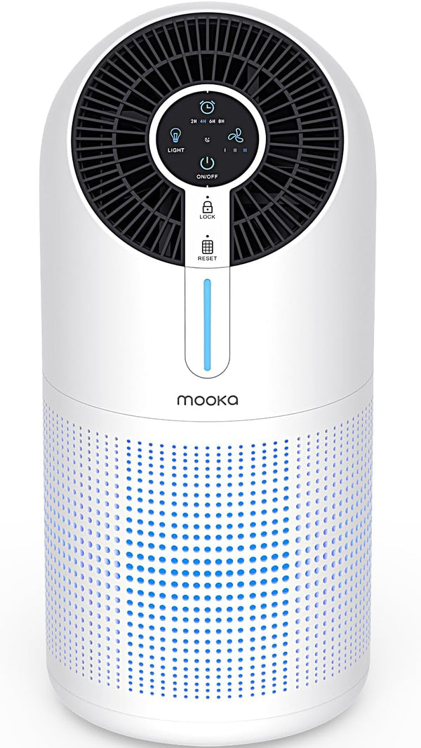 MOOKA M02 Air Purifiers for Home Large Room 1095ft² With H13 HEPA Filter