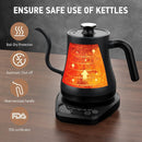 KOIOS 1200W Quick Heating Gooseneck Kettle