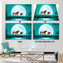 VIZONY SQ6 Projector with 5G WiFi and Bluetooth, 15000L 500ANSI Full HD Native 1080P Projector