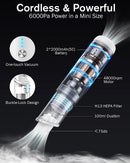 MOOKA Cordless A2 Rechargeable 1.1LB Lightweight Portable Mini Vacuum for Car