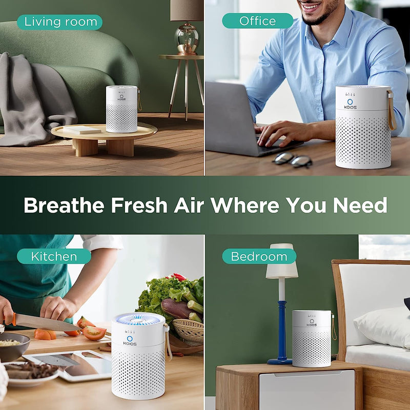 KOIOS H13 True HEPA Filter Air Purifiers for Bedroom Home