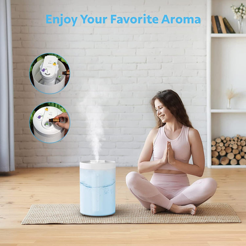 KOIOS UHM-JS02 4L Top Fill Cool Mist Air Humidifier & Essential Oil Diffuser
