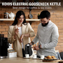 KOIOS 1200W Quick Heating Gooseneck Kettle