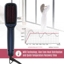 Upgraded Ceramic Ionic Hair Straightener Brush for All Hair Types with 60s Heat Up - ValueLink Shop