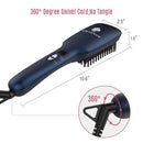 Upgraded Ceramic Ionic Hair Straightener Brush for All Hair Types with 60s Heat Up - ValueLink Shop