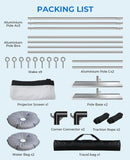 MOOKA Projector Screen with Stand-100 inch