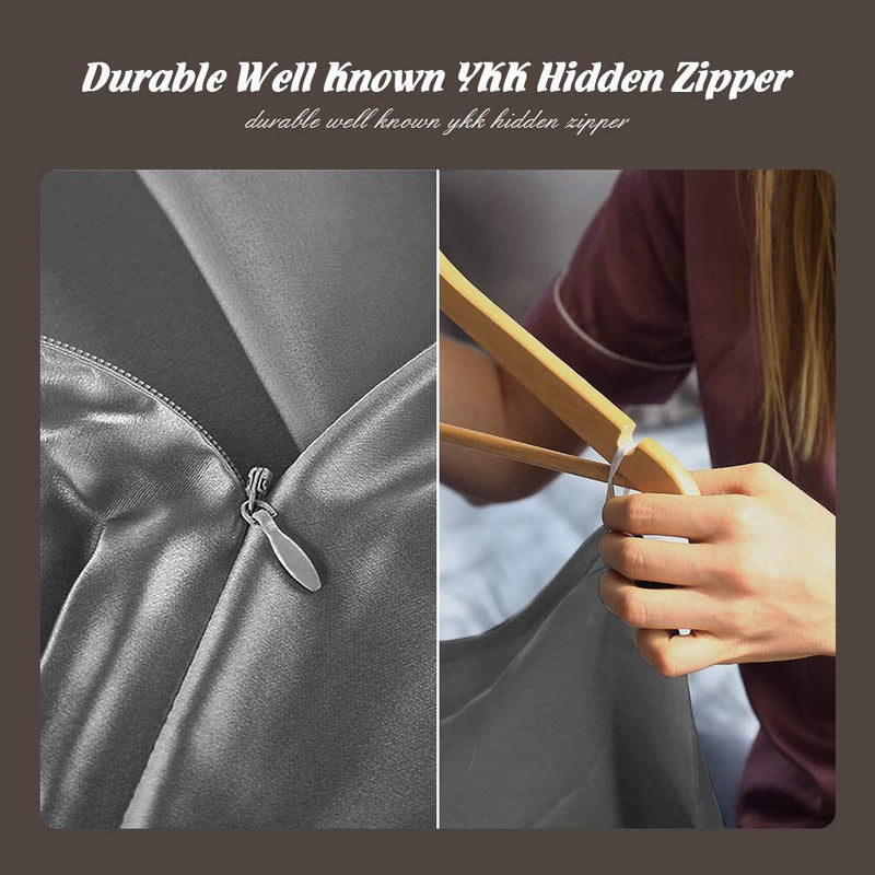 Lacette Silk Pillowcase, Dual Sided 6A Grade Silk Fabrics/Wood Pulp Fiber