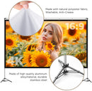 Projector Screen and Stand, 100 inch Outdoor Movie Screen TV with Dual Tripods
