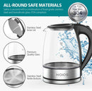 KOIOS all round safe materials Electric Kettle with 304 Stainless Steel 
