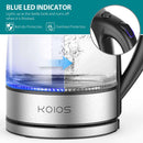 KOIOS 1.8L Electric Kettle, 1500W Borosilicate Glass Tea Kettle freeshipping - KOIOS Official Website