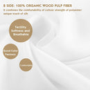 Lacette Silk Pillowcase, Dual Sided 6A Grade Silk Fabrics/Wood Pulp Fiber