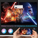 DBPOWER L23 9000L HD Native 1080P WiFi Bluetooth Projector - DBPOWER