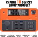 DBPOWER Portable Power Station 505Wh 500W (Peak 1000W) - DBPOWER