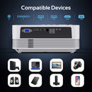 DBPOWER Q6 8000L Native 1080P WiFi Projector - DBPOWER