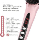 Enhanced Hair Straightener Heat Brush by MiroPure, 2-in-1 Ceramic Ionic Straightening Brush - Miropure