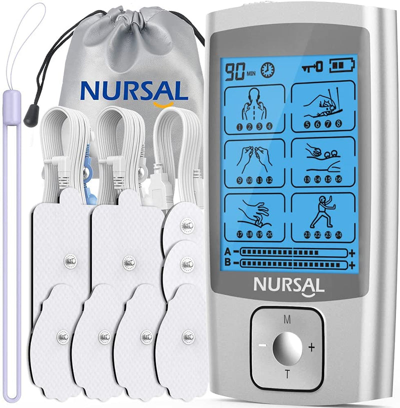 NURSAL 24 Modes Dual Channels EMS TENS Machine - Nursal
