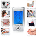 NURSAL EMS TENS Unit Muscle Stimulator with 8 Electrode Pads/Storage Pouch/Pads Holder, Rechargeable 16 Modes Electronic Pulse Massager for Pain Relief Therapy, Arthritis, Muscle Stiffness/Soreness - Nursal